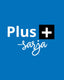Teksti Plus-sarja sinisellä pohjalla sekä plus-sarjan tuotteiden logo.
